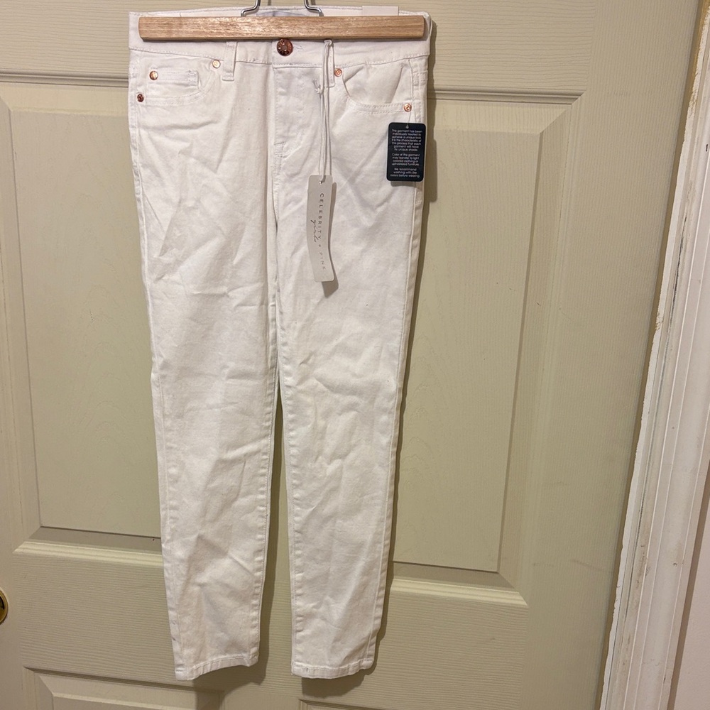 Celebrity Pink Off-White Jeans